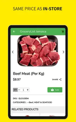 GroceryList Jamaica android App screenshot 2